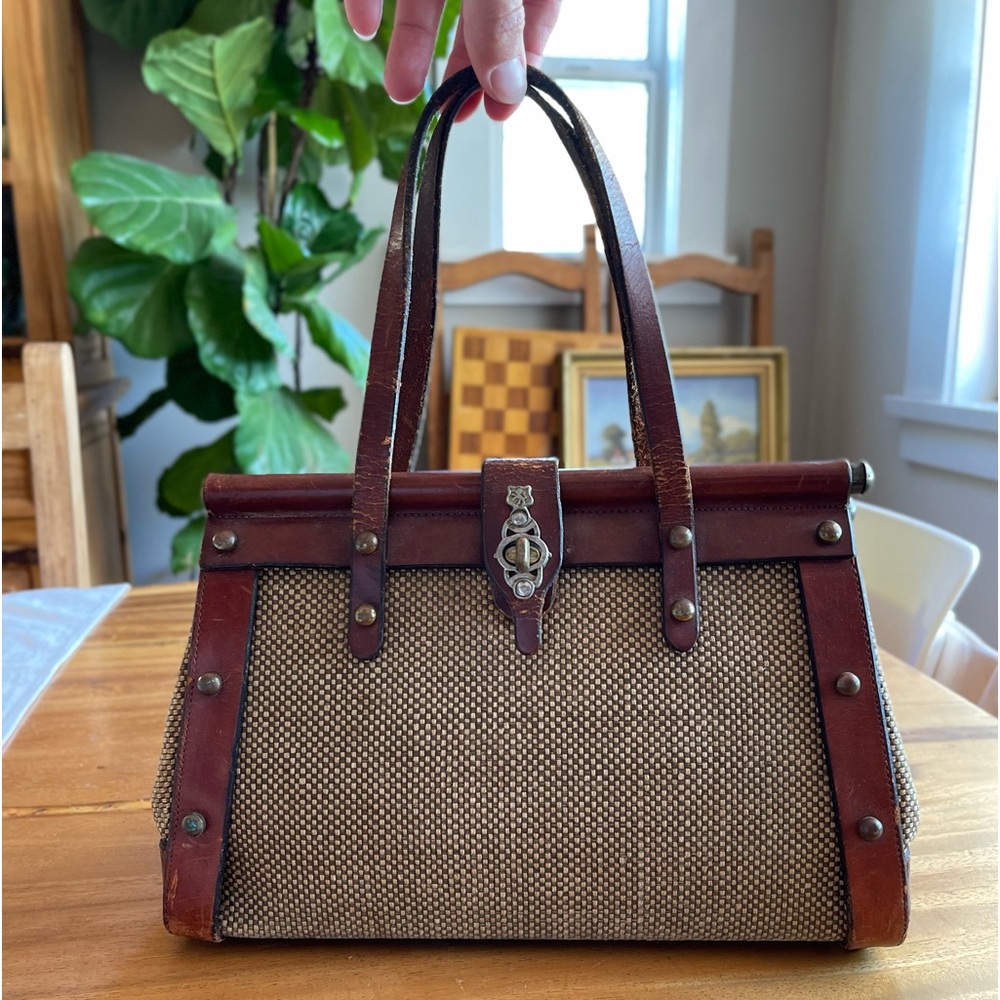 John Romain Vintage 1960’s Tweed Purse Handbag